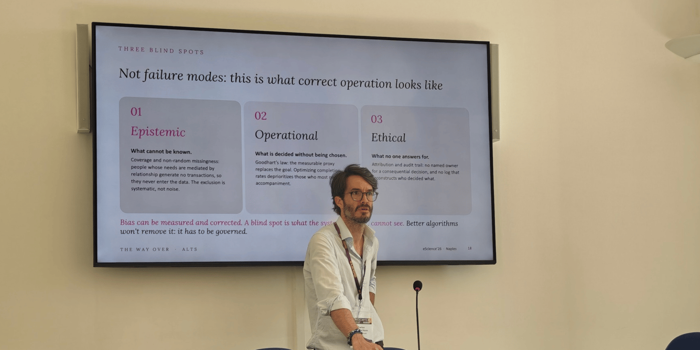 Carlos Muñoz Novo presenting at the workshop