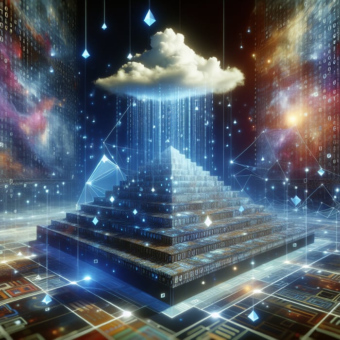 data pyramid generated using AI