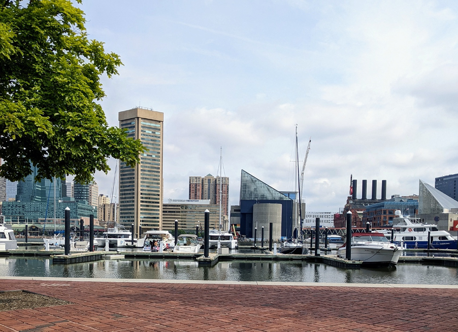 The harbour in Baltimore, Maryland